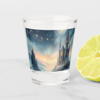 Moonlit Celestial Castle Schnapsglas