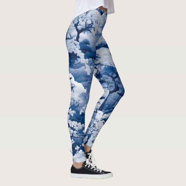 Moonlit Cherry Blossom Leggings (Rechts)