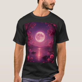 Moonlit Cherry Blossom Serenity T-Shirt