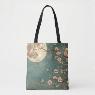 Moonlit Cherry Blossom Serenity Tasche