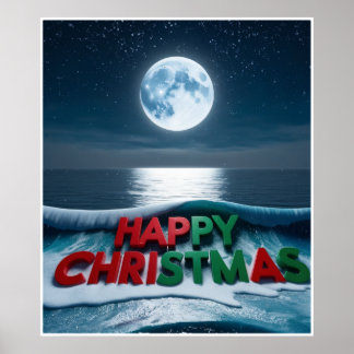 Moonlit Christmas Poster