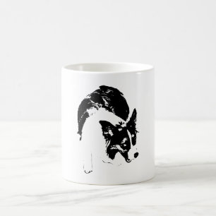 Moonlit Corgi Mischief Kaffeetasse