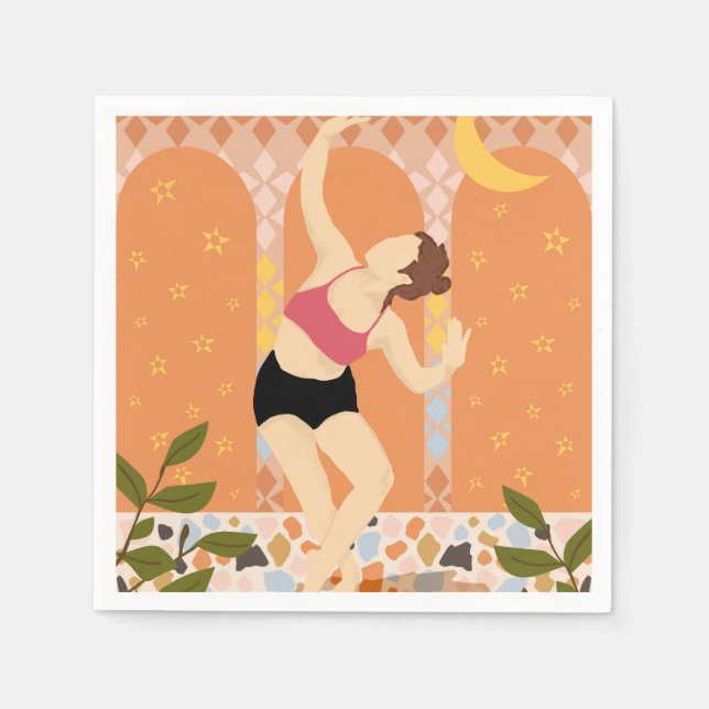 Moonlit Dance Serviette (Vorderseite)