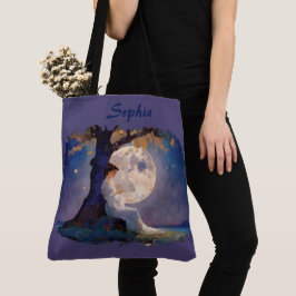 Moonlit Dreamer - Serene Night Sky Tasche