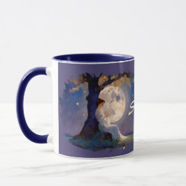 Moonlit Dreamer - Serene Night Sky Tasse