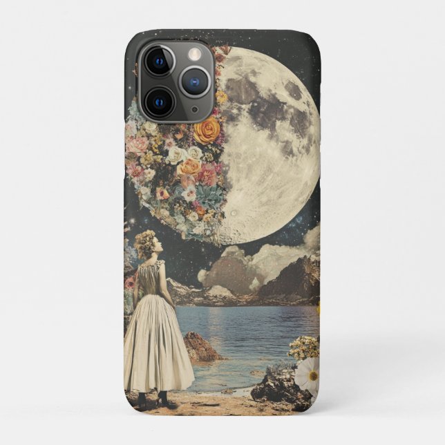 Moonlit Elegance - Frau mit Mond (2) Case-Mate iPhone Hülle (Rückseite)