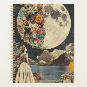 Moonlit Elegance - Frau mit Mond (2) Planer