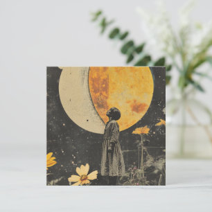 Moonlit Elegante - Frau mit dem Mond