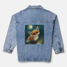 Moonlit Fox, Night Forest T-Shirt