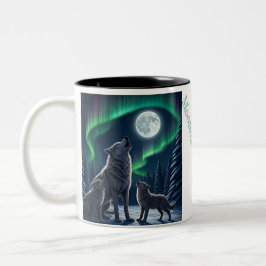 "Moonlit Harmony - Wolf Pack Collection"seMug Zweifarbige Tasse