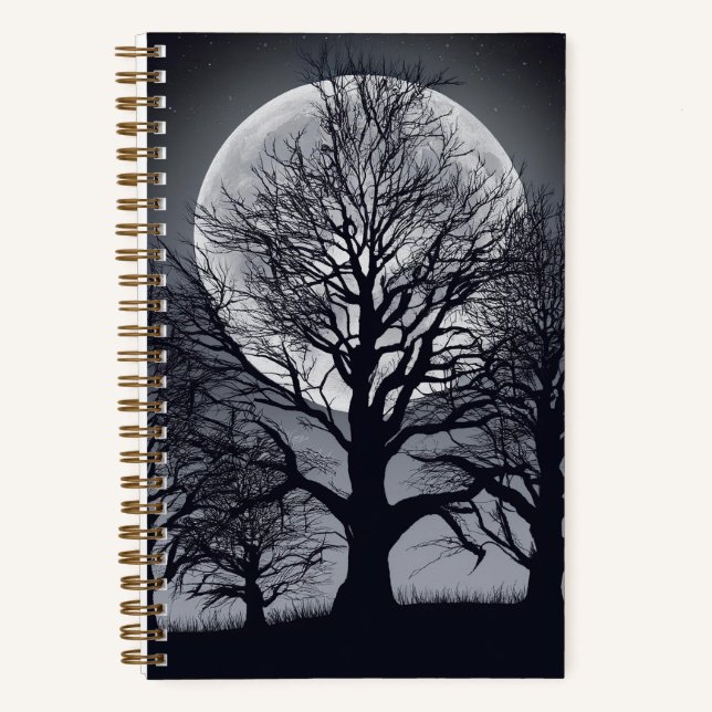 "Moonlit Haunt Journal" Notizbuch (Vorderseite)