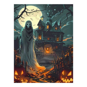 Moonlit Haunting - Geist des Spuk Manors Fotodruck