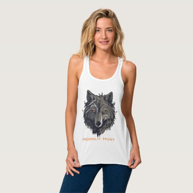 Moonlit Hunt Tank Top (Vorderseite Vollansicht)