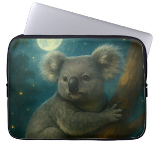 Moonlit Koala Perch Laptopschutzhülle