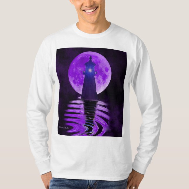 Moonlit Lighthouse T-Shirt (Vorderseite)