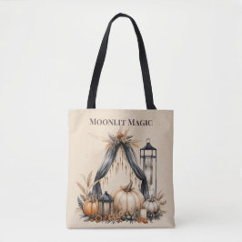 Moonlit Magic Boho Skull & Pumpkin - Herbsthexe Tasche