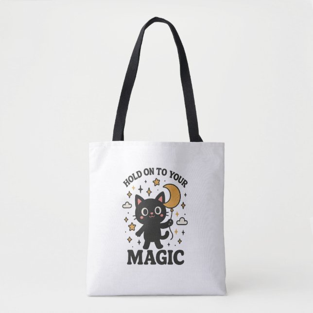 Moonlit Magic Cat Tasche (Vorderseite)