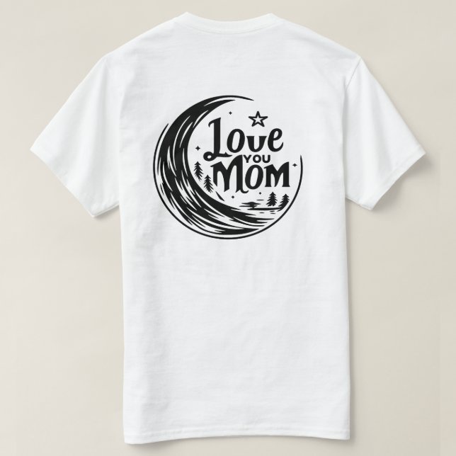 Moonlit-Mama-Liebe T-Shirt (Design Rückseite)