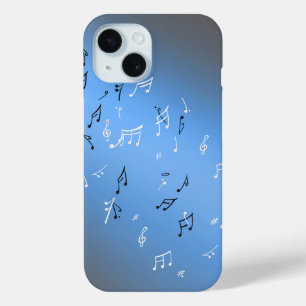 Moonlit Melody : Elegant Musical Notes coque iphon
