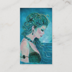 Moonlit Mermaid Visitenkarten von Renee Lavoie Visitenkarte
