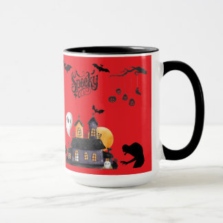 Moonlit Mischief bright red Tasse