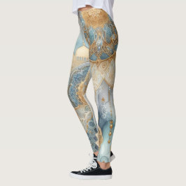Moonlit Moschee Ruhe für Ramadan Leggings
