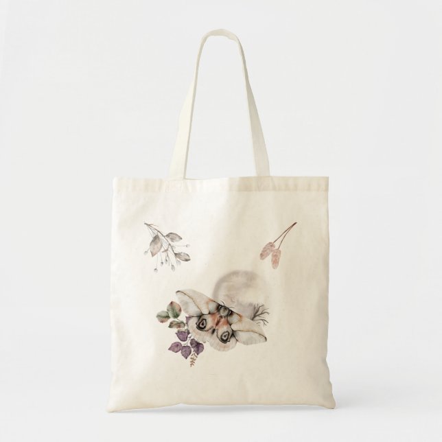 Moonlit Moth Graphic Tragetasche (Vorne)