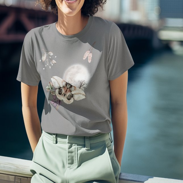 Moonlit Moth Graphic Tri-Blend Shirt (Moonlit Moth Graphic Tri-Blend Shirt)