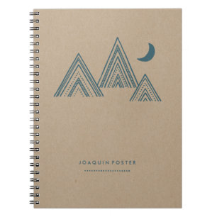 Moonlit Mountains Journal Notizblock