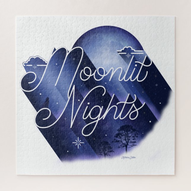 Moonlit Nachtpuzzlespiel (20x20) (Vertikal)