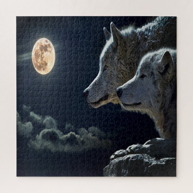 Moonlit Night Wolf (Vertikal)