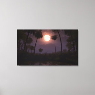 Moonlit Oase (2012) Leinwanddruck
