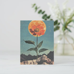 Moonlit Orange Bloom - Vintag Boho Charm (2) Postkarte