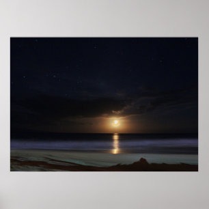 Moonlit Ozean Poster