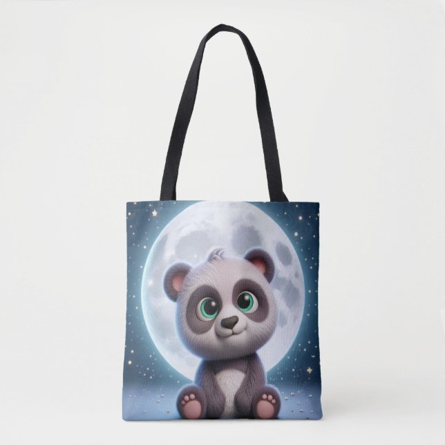 Moonlit Panda Dreams Tasche (Vorderseite)
