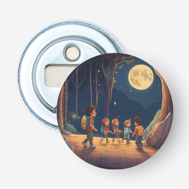 Moonlit Playtime Button Flaschenöffner (Vorderseite)