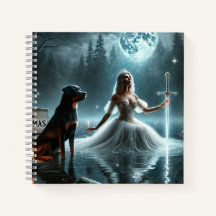 Moonlit Princesse et Rottweiler - Carnet d'Imagina