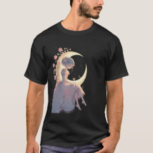 Moonlit Prinzessin Jirai Kei Soft Gothic Ästhetik T-Shirt
