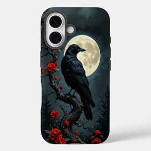 Moonlit Raven iPhone 16 Coque
