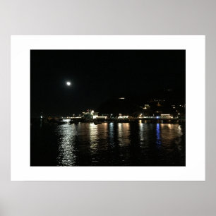 Moonlit Reflection Color Fotografie Poster