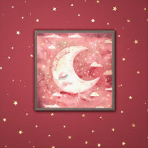 Moonlit Rustic Red Nursery & Kids' Room