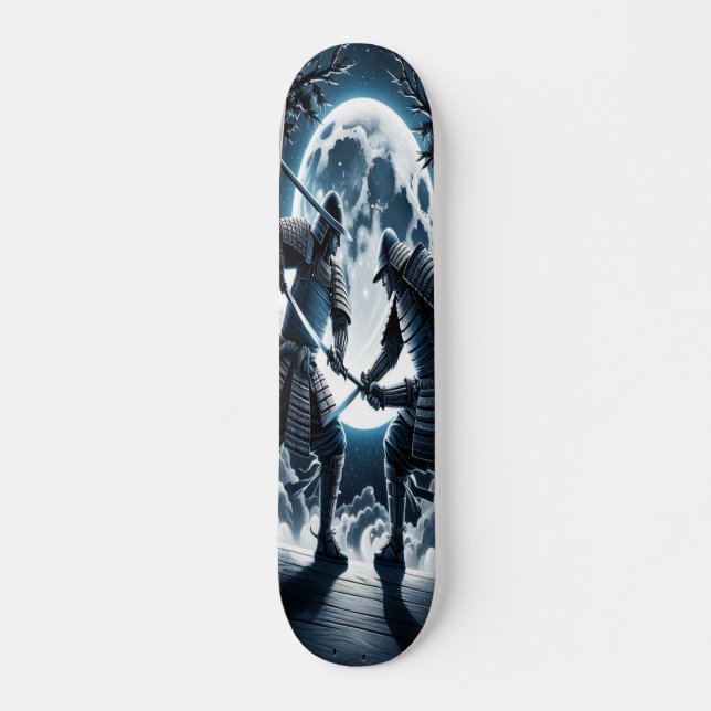 Moonlit Samurai Duel Skateboard (Vorne)