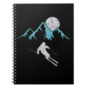 Moonlit Skiing Notizblock