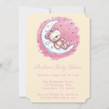 Moonlit Snuggles: Eine Babydusche aus einem Bären