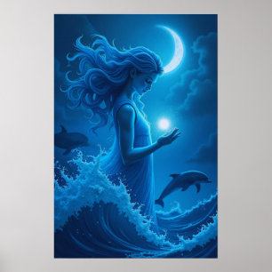 Moonlit Tidekeeper Poster