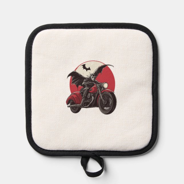 Moonlit Vampire Ride Topflappen (Vorderseite)