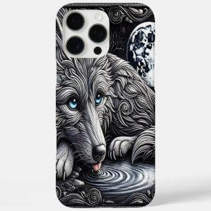 Moonlit White Wolf Wonder iPhone 16 Pro Max Hülle