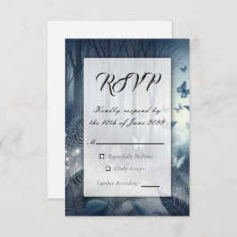 Moonlit Wings and Midnight Magic RSVP Karte