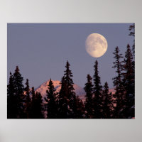 Moonrise Early Winter | Ankerplatz, Alaska