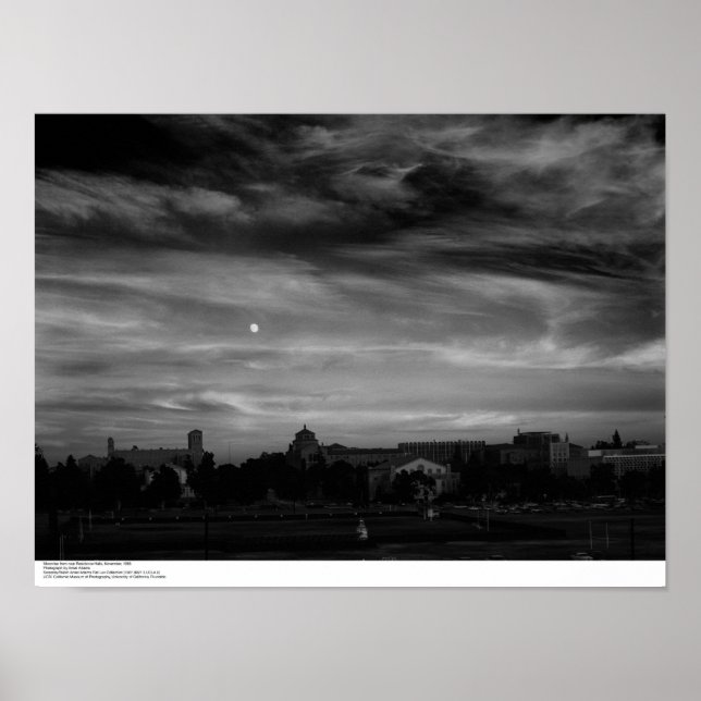 Moonrise from near Residence Halls, November 1966 Poster (Vorne)